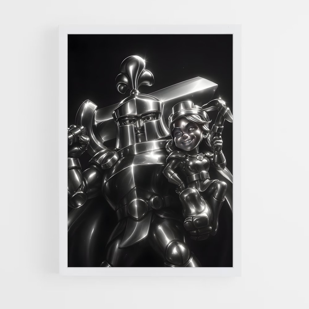 Poster Cyborg Noir – affiche Clash royale (vue 3)